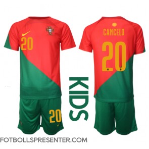 Portugal Joao Cancelo #20 Hemmatröja Barn VM 2022 Kortärmad (+ korta byxor)